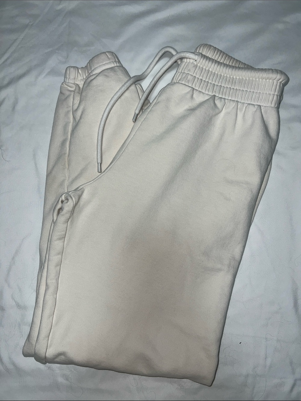 ty Branded Women's Cream Track Pants - Picture 4 of 4
